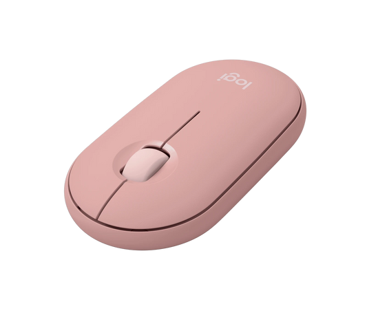 Logitech Pebble Mouse 2 M350s  - Bluetooth + USB wireless - Rose