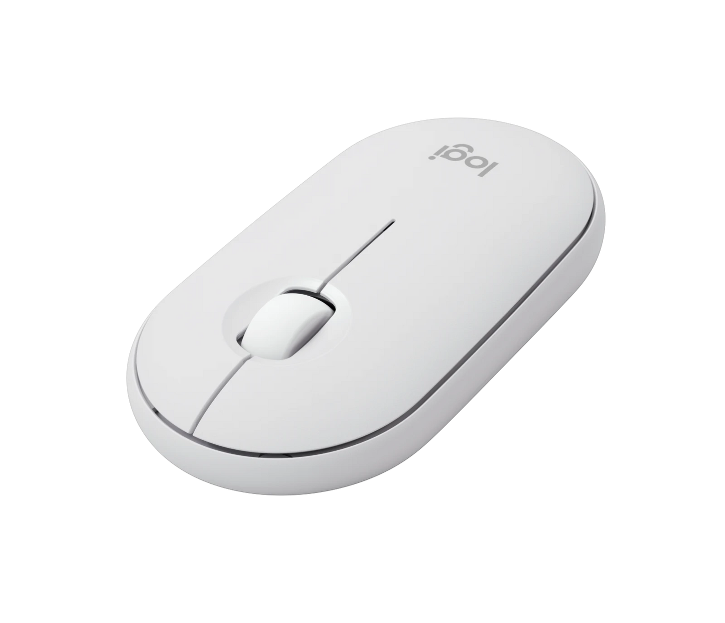 Logitech Pebble Mouse 2 M350s  - Bluetooth + USB wireless - Blanc