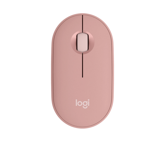 Logitech Pebble Mouse 2 M350s  - Bluetooth + USB wireless - Rose