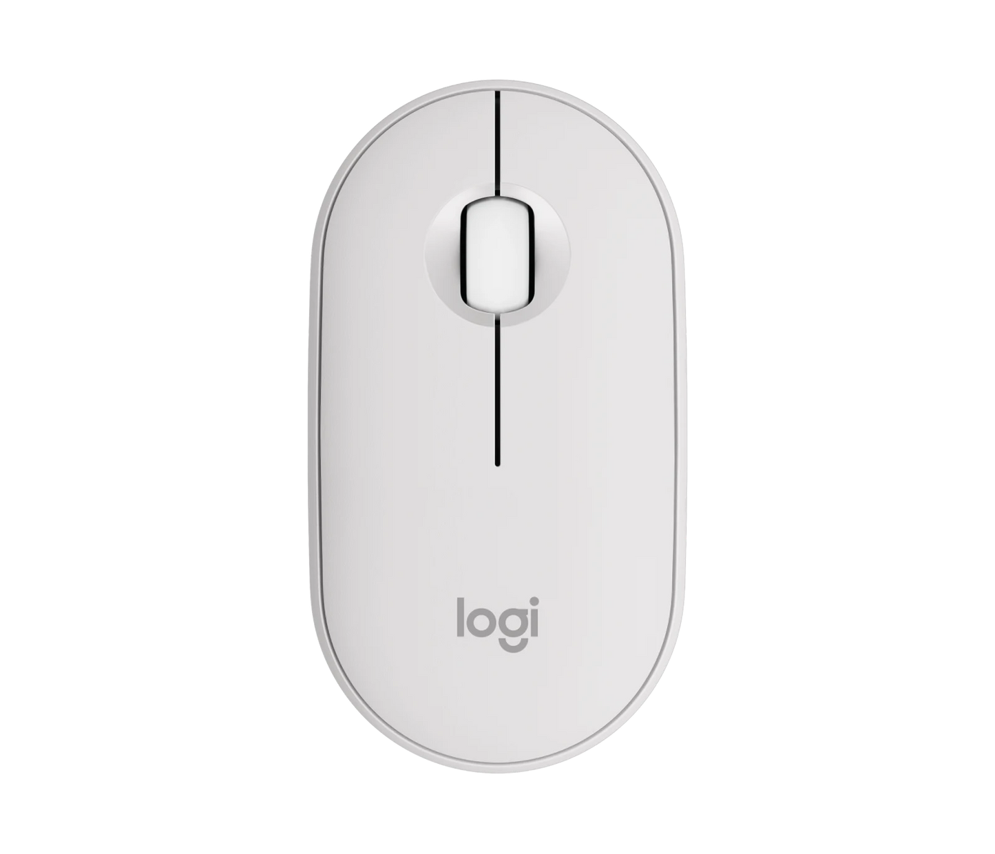 Logitech Pebble Mouse 2 M350s  - Bluetooth + USB wireless - Blanc