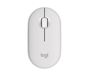 Logitech Pebble Mouse 2 M350s  - Bluetooth + USB wireless - Blanc