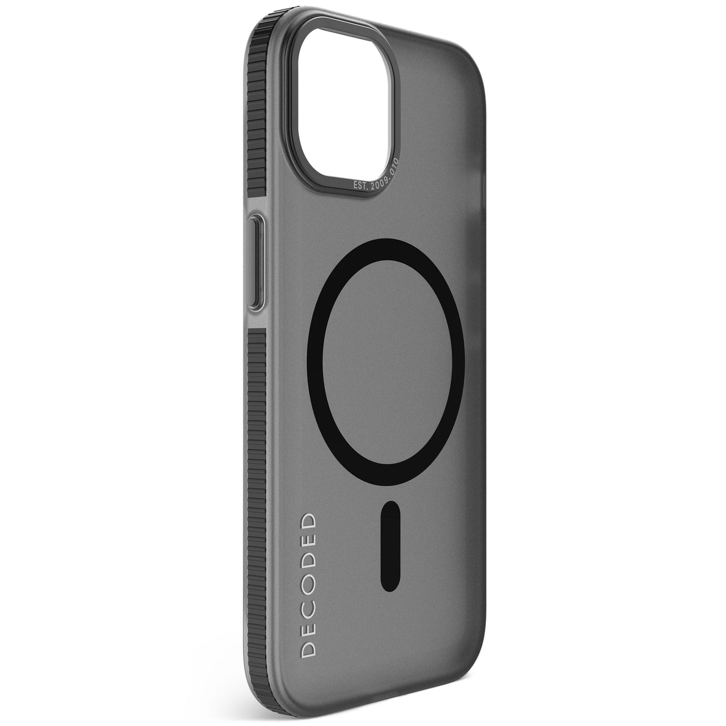 Decoded Recycled Plastic Loop Stand hoesje voor iPhone 15 - Frosted Black