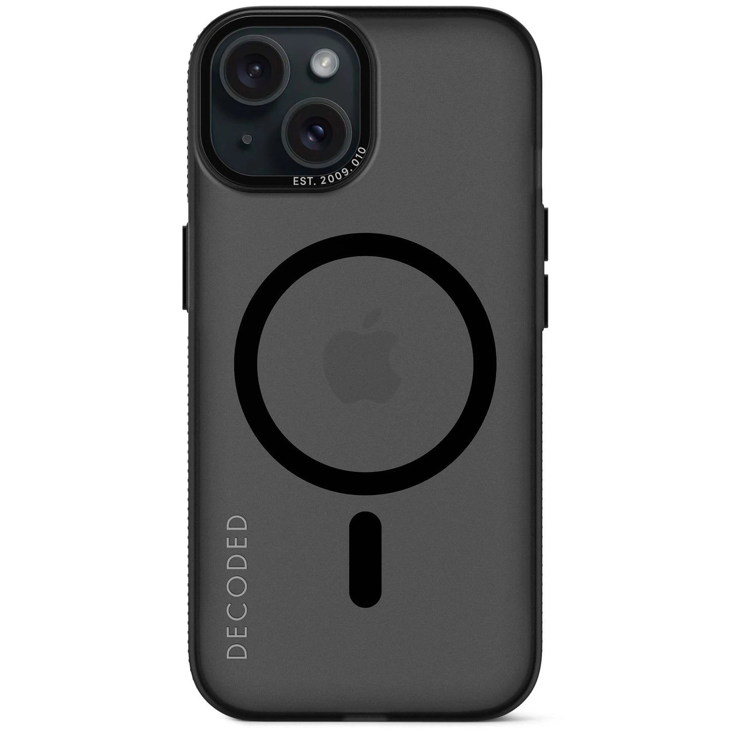 Decoded Recycled Plastic Loop Stand hoesje voor iPhone 15 - Frosted Black