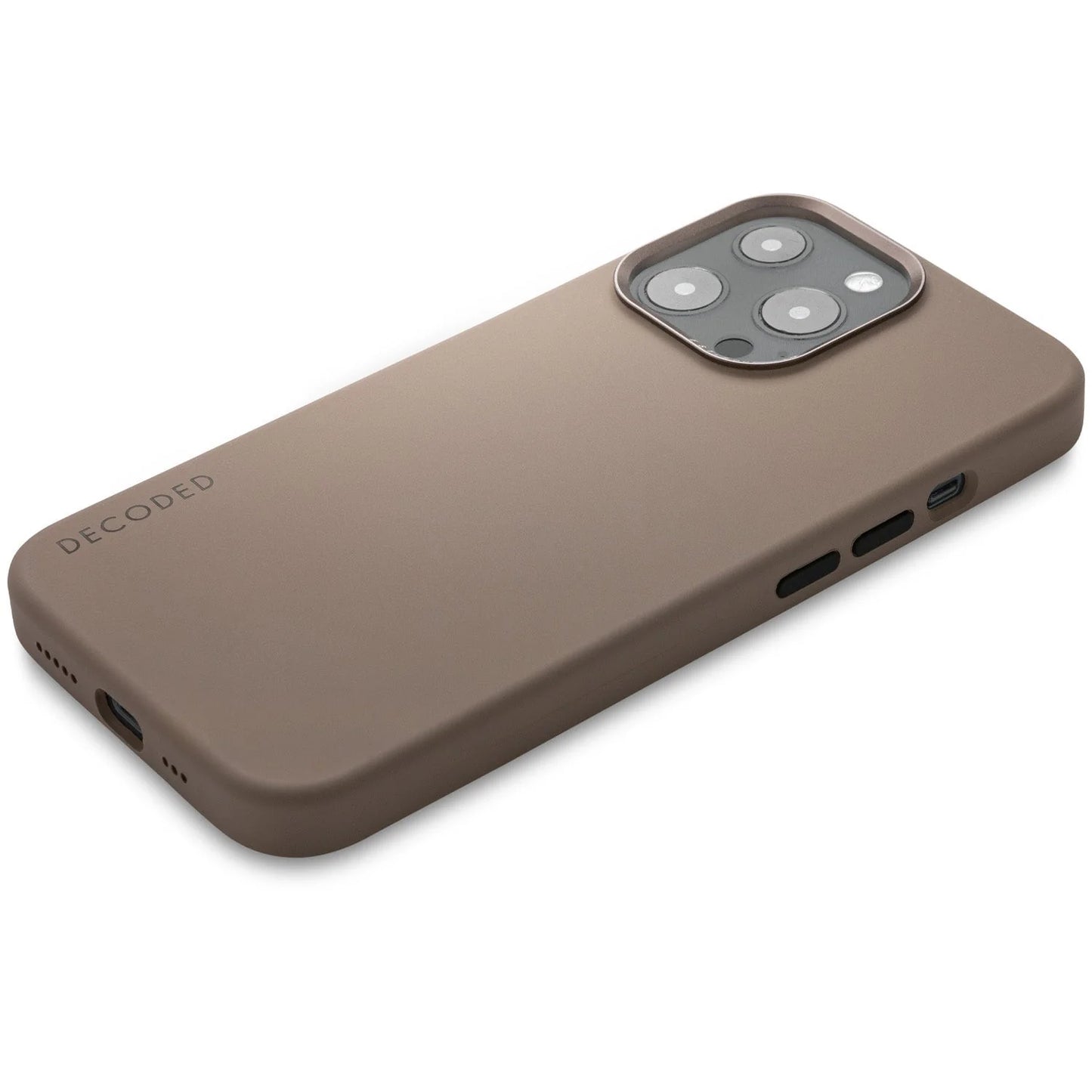 Decoded Silicone Backcover pour iPhone 13 Pro Max - Dark Taupe