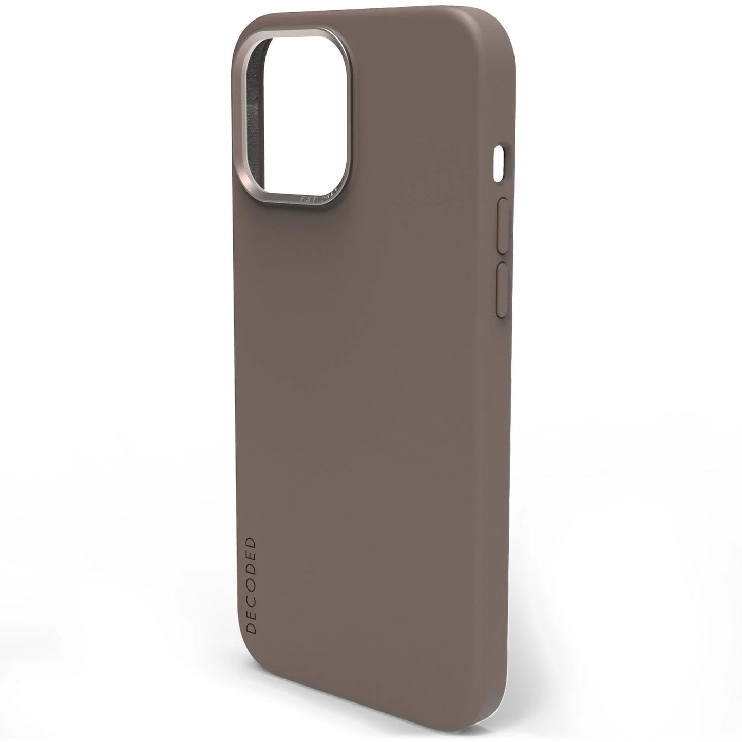 Decoded Silicone Backcover pour iPhone 13 Pro Max - Dark Taupe