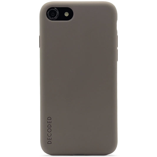 EOL Decoded Silicon Backcover voor iPhone SE 3 / SE 2 / 8 / 7 / 6s / 6 - Dark Taupe