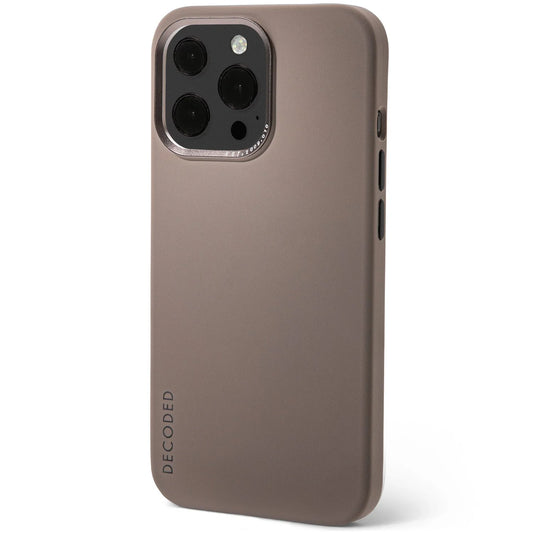 Decoded Silicon Backcover voor iPhone 13 Pro Max - Dark Taupe