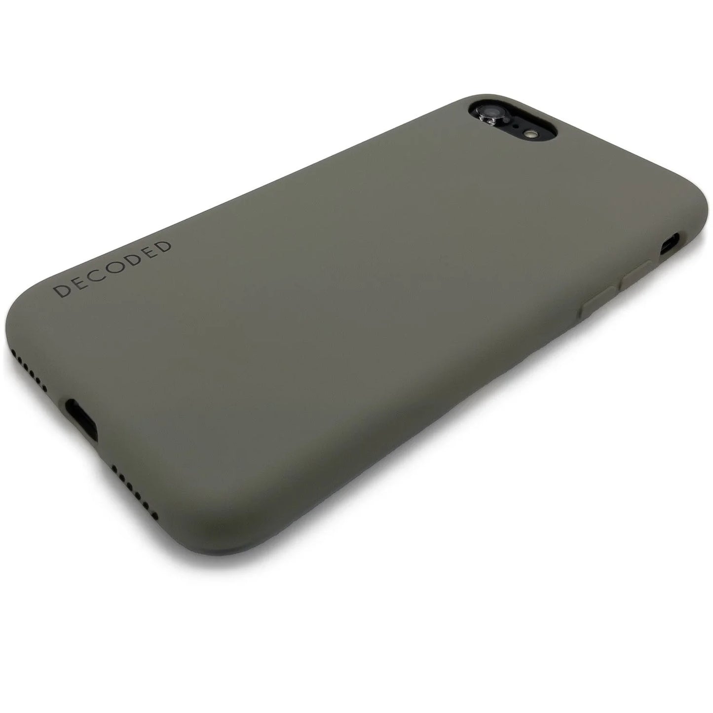 Decoded Silicone Backcover pour iPhone SE 3 / SE 2 / 8 / 7 / 6s / 6 - Olive