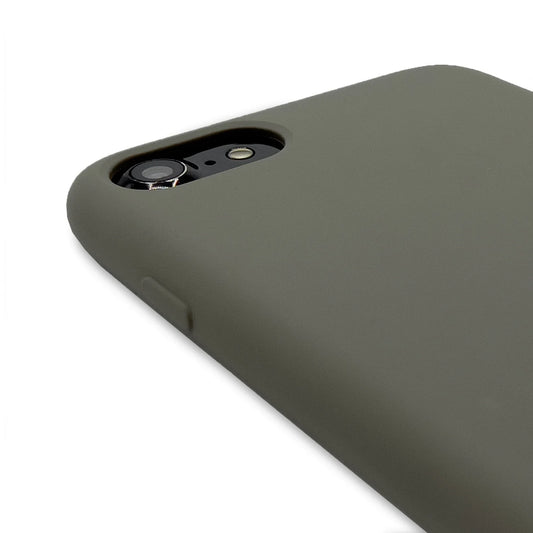 Decoded Silicone Backcover pour iPhone SE 3 / SE 2 / 8 / 7 / 6s / 6 - Olive