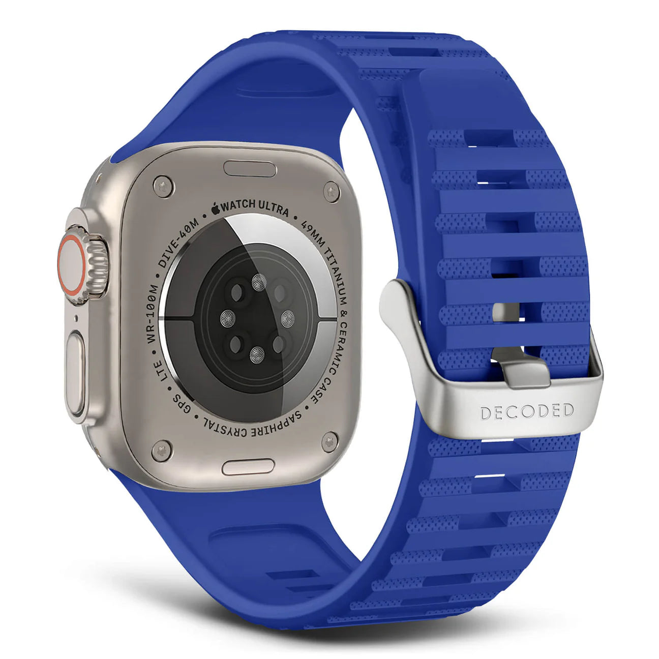 Decoded Silicon Ultra Traction Strap - 49/45/44/42 mm - Galactic Blue