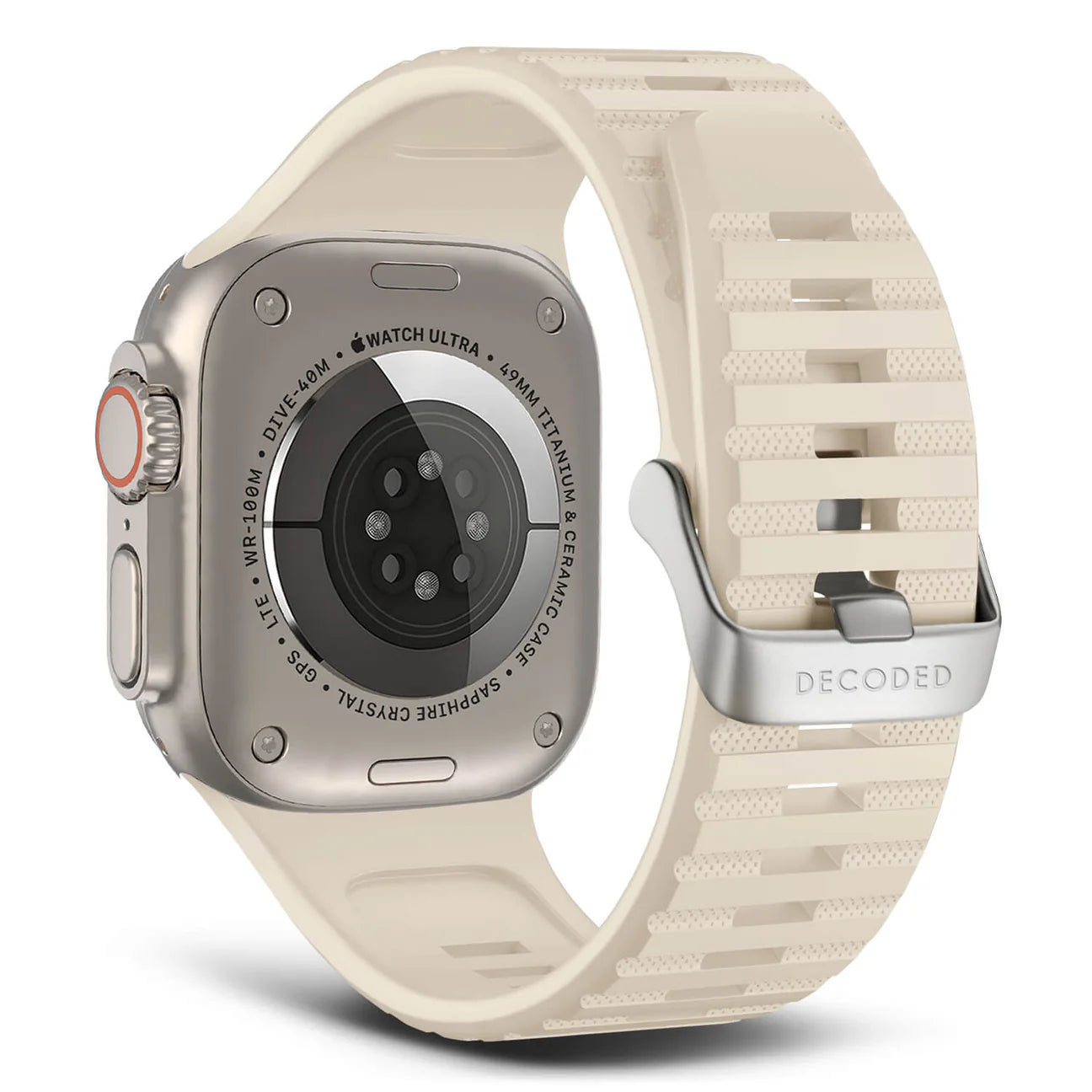 Decoded Silicon Ultra Traction Strap - 49/45/44/42 mm - Blanche