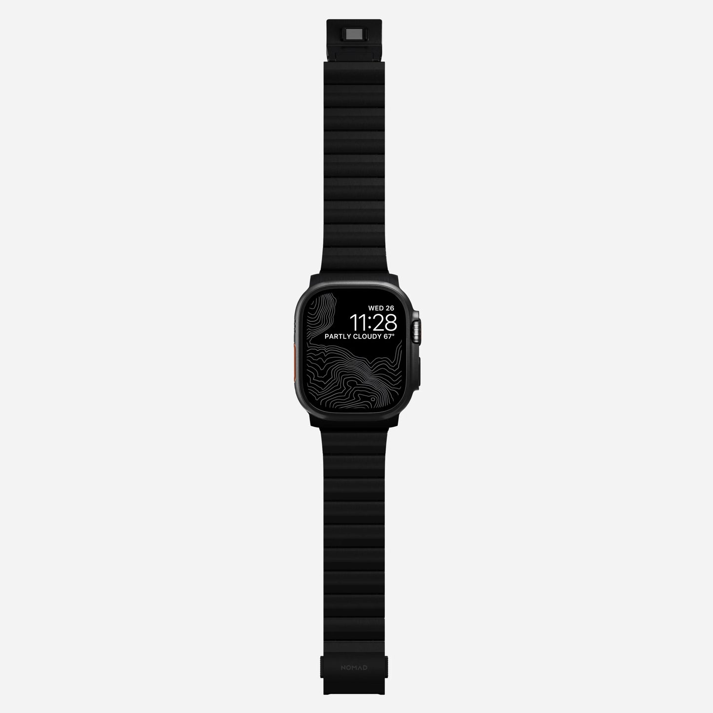 Nomad Bracelet en titane - 45/49 mm - Noir